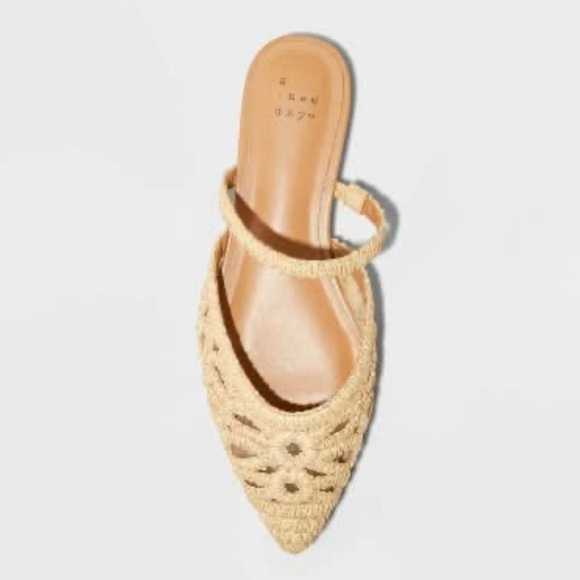 Women's Cream Woven Flats by a new day - Picture 2 of 8
